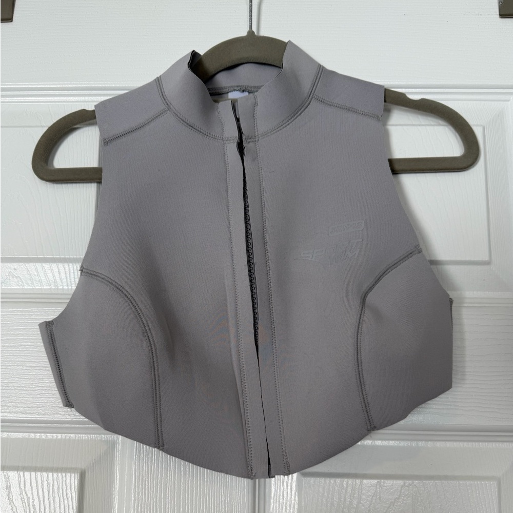 SKIMS Light Gray Neoprene Vest